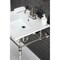 Fauceture KVPB25227W4PN 25-Inch Console Sink with Brass Legs (4-Inch, 3 Hole), White/Polished Nickel KVPB25227W4PN - alternate 5